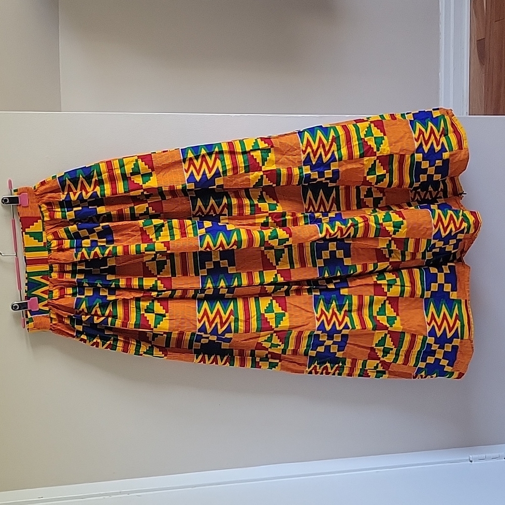 NWT ÖFUURË African Print Maxi Skirt